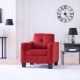 Kenford 1 Seater Fabric Sofa - Red