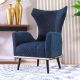 Bergamo 1 Seater Fabric Sofa - Blue