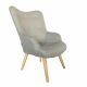 Canary Fabric Accent Chair-Grey