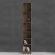 Sanyun 6 shelves Modular Bookcase Narrow - Walnut