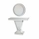 Kerwin Console With Mirror - Silver / Black