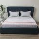 Marble Sophia S/2 King Fitted Sheet Sets Blue / Grey