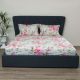 Marble Brick Stripe S/2 King Fitted Sheet Sets Grey