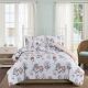 Ecstsey Cotton 4-Piece King Comforter Set-240x260 cm - White
