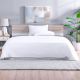 Danube Essentials Duvet Cover Set Duvet Cover-270X220Cm Pillowcase- 50X75+15Cm+5Cm Flange White