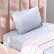 Danube Essentials Fitted Sheet Set Fitted-120X200+25Cm Pillowcase- 50X75+15Cm+5Cm Flange Grey