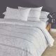 Himari King Fitted Sheet Set Silver
