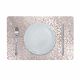 Glamour Glitter Metallic Mirror Look Printed Placemat Rose Gold AEC-29611C