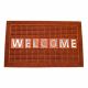 Atlas Welcome Steel Integrated Door Mat Dark Brown 45 X 75 Cm