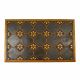 Atlas Colour Rubber Floral Door Mat Copper/Golden 45 X 75 Cm