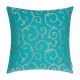 Edria Metallic Embroidered Filled Cushion 45x45CM 
  6149021 Teal