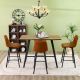 Gideon 1+4 Dining Set - Natural Oak / Brown