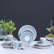 Smoky Grey 16Pcs Stoneware Dinner Set