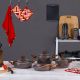 Royal Chocolate Brown 7 Pcs Granite Cookware Set