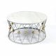 Elena Coffee Table - Silver / Golden
