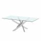 Leonardo Coffee Table-Glass / Chrome