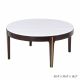 Cody Coffee Table-White Marble / Dark Oak