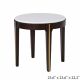 Cody End Table - White Marble / Dark Oak