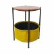 Dulce Side Table-Lime / Brown
