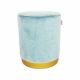 Trizona Fabric Ottoman-Light Blue