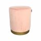 Trizona Fabric Ottoman-Pink