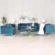 Belva 3+2+1 Fabric Sofa Set - Deep Teal