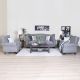 Emilia Fabric Sofa - Dark Grey
