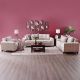 Kristel 3+2+1 Fabric Sofa Set - Beige