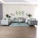 Oliver Fabric Sofa Set - Dim Blue